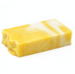 Lemon Artisan Olive Oil Soap slice