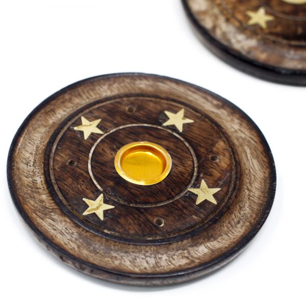 Wooden Incense Cone and Stick Tray