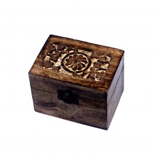 Wooden Carved Essential Oil Storage Box