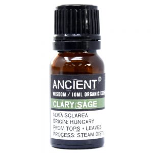 Ancient Wisdom Pure Organic Essential Oil 10ml Clary Sage