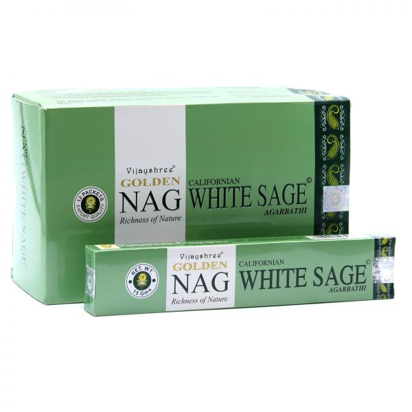 Golden Nag White Sage Incense