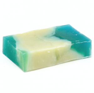 Rosemary olive oil soap slice